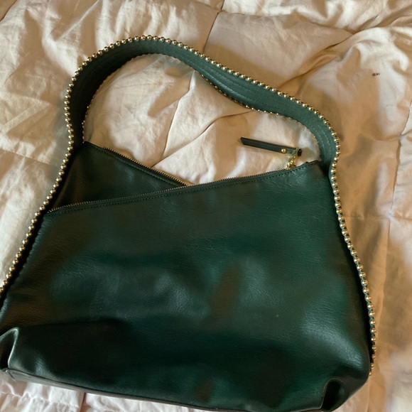 Dark green purse, Macy’s brand purse, leather purse - Picture 9 of 16